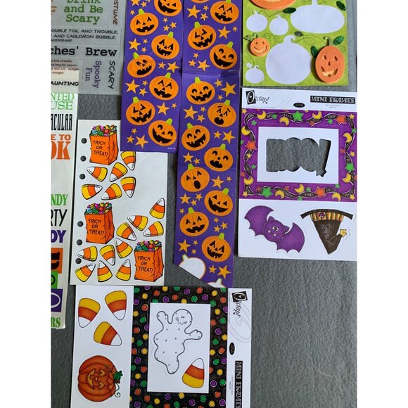 Halloween Scrapbook Stickers & Kits Bundle - Assorted Designs & Sizes - Picture 11 of 13